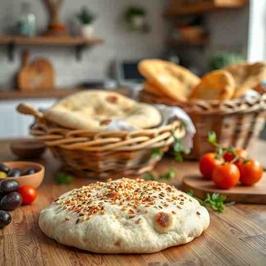 Easy Recipe to Make Bread at Home - Fluffy Cypriot Pita